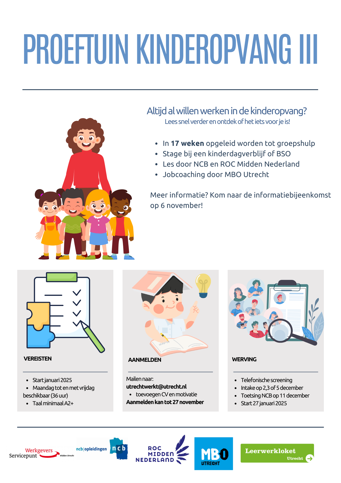 Flyer Werving proeftuin