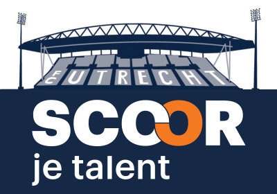 Logo 'Scoor je talent' FC Utrecht Stadion